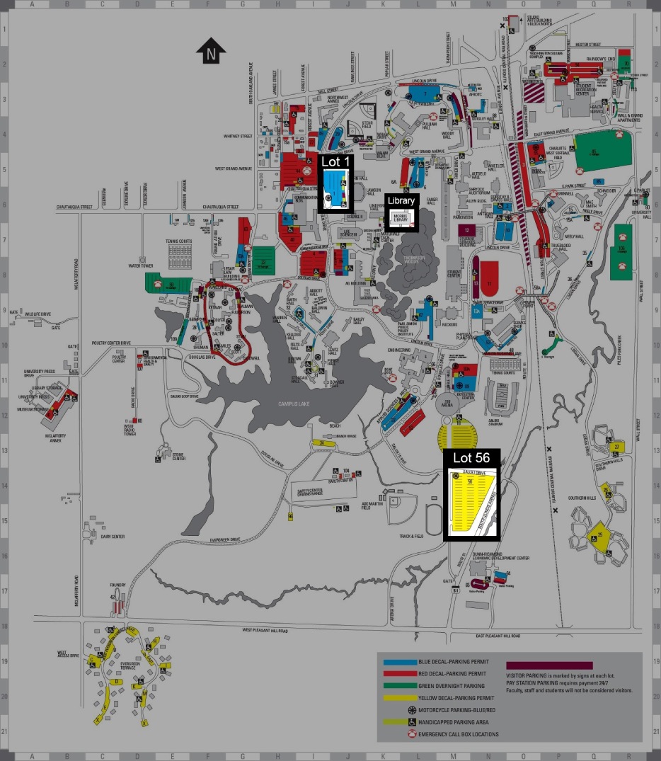 southern illinois university campus map Directions Parking Morris Library Siu southern illinois university campus map